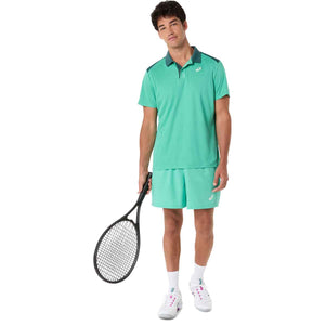 Asics Court Polo Men Aurora Green חולצת פולו טניס לגברים