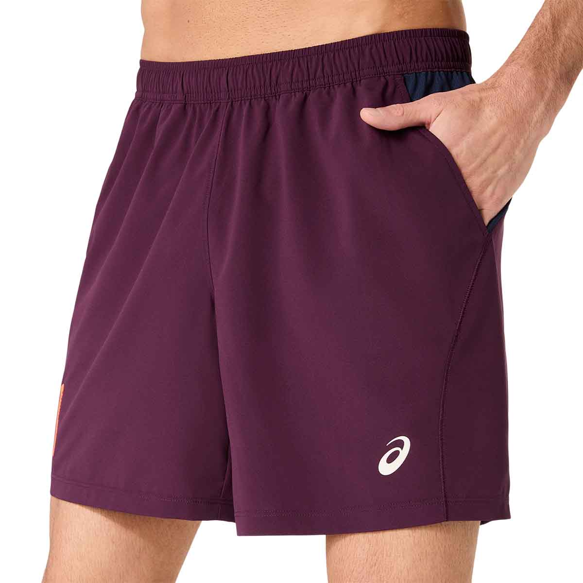 Asics Padel Court 7In Short Men Dark Aubergine מכנסי פאדל לגברים
