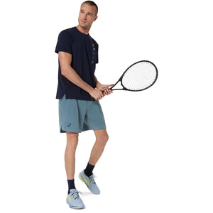 Asics Game Seasonal Graphic Tee Men Midnight חולצת טניס לגברים