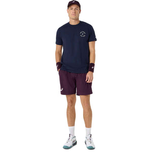 Asics Game Seasonal Graphic Tee Men Midnight חולצת טניס לגברים