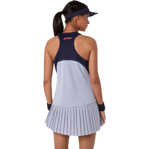 Asics Match Tank Women Grey Blue גופיית טניס לנשים