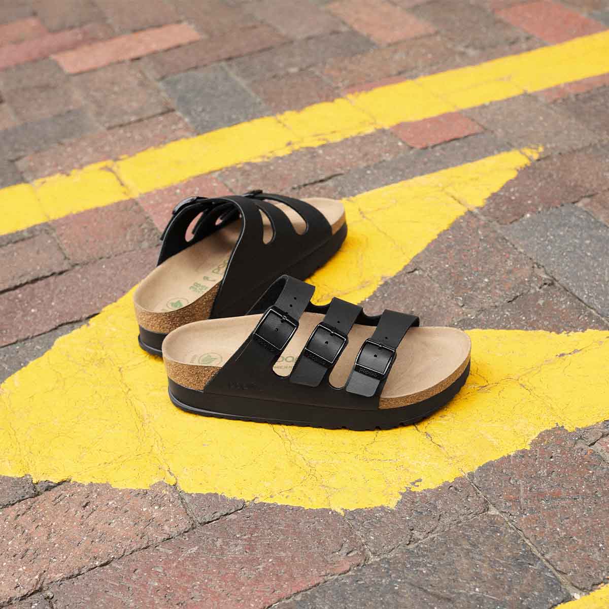 Birkenstock Florida III PAP Flex Platform Black כפכפי בירקנשטוק לנשים