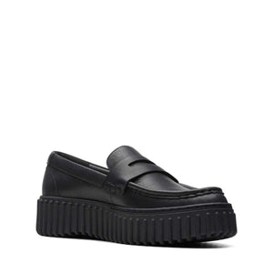 Clarks Torhill Penny Black Leather נעלי קלארקס לנשים
