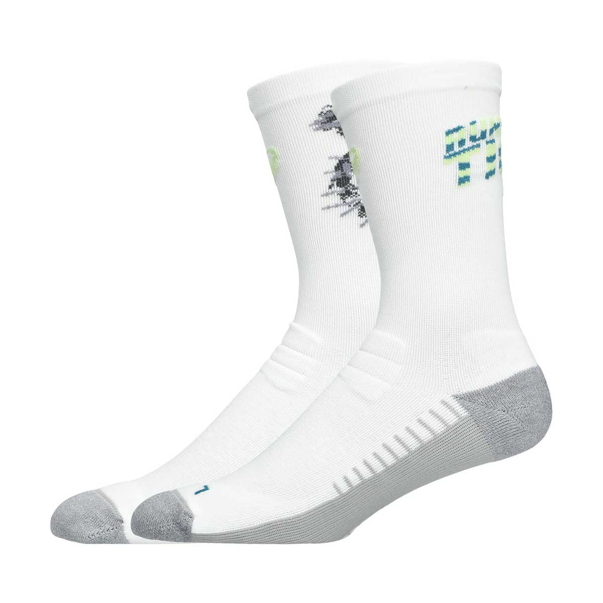 Asics Performance Run Crew Sock Unisex - Energy Aqua Foggy Teal Ill Yellow גרבי ריצה אסיקס