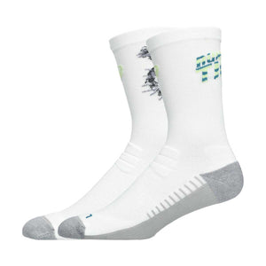 Asics Performance Run Crew Sock Unisex - Energy Aqua Foggy Teal Ill Yellow גרבי ריצה אסיקס