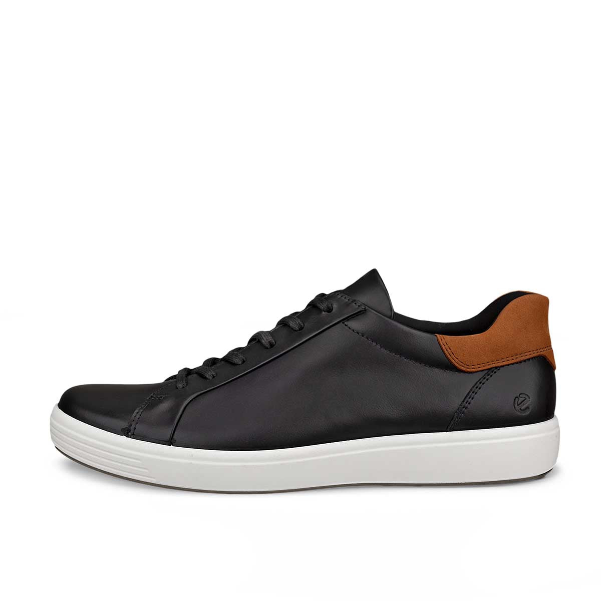 Ecco Soft 7 Black Cognac סניקרס גברים אקו