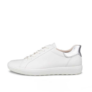 Ecco Soft 7 W White Pure Silver סניקרס אקו לנשים