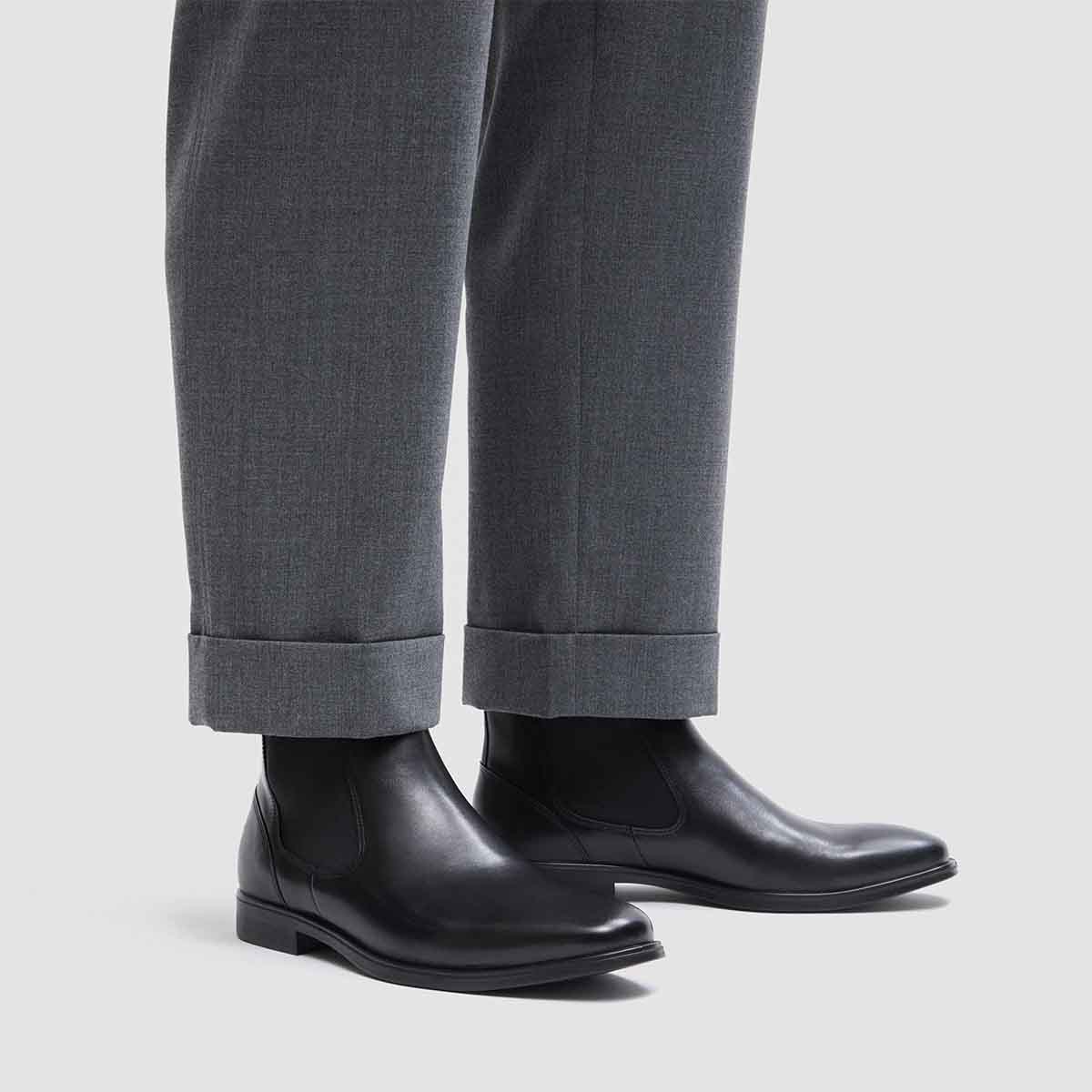 Ecco Melbourne Black מגפיים לגברים אקו