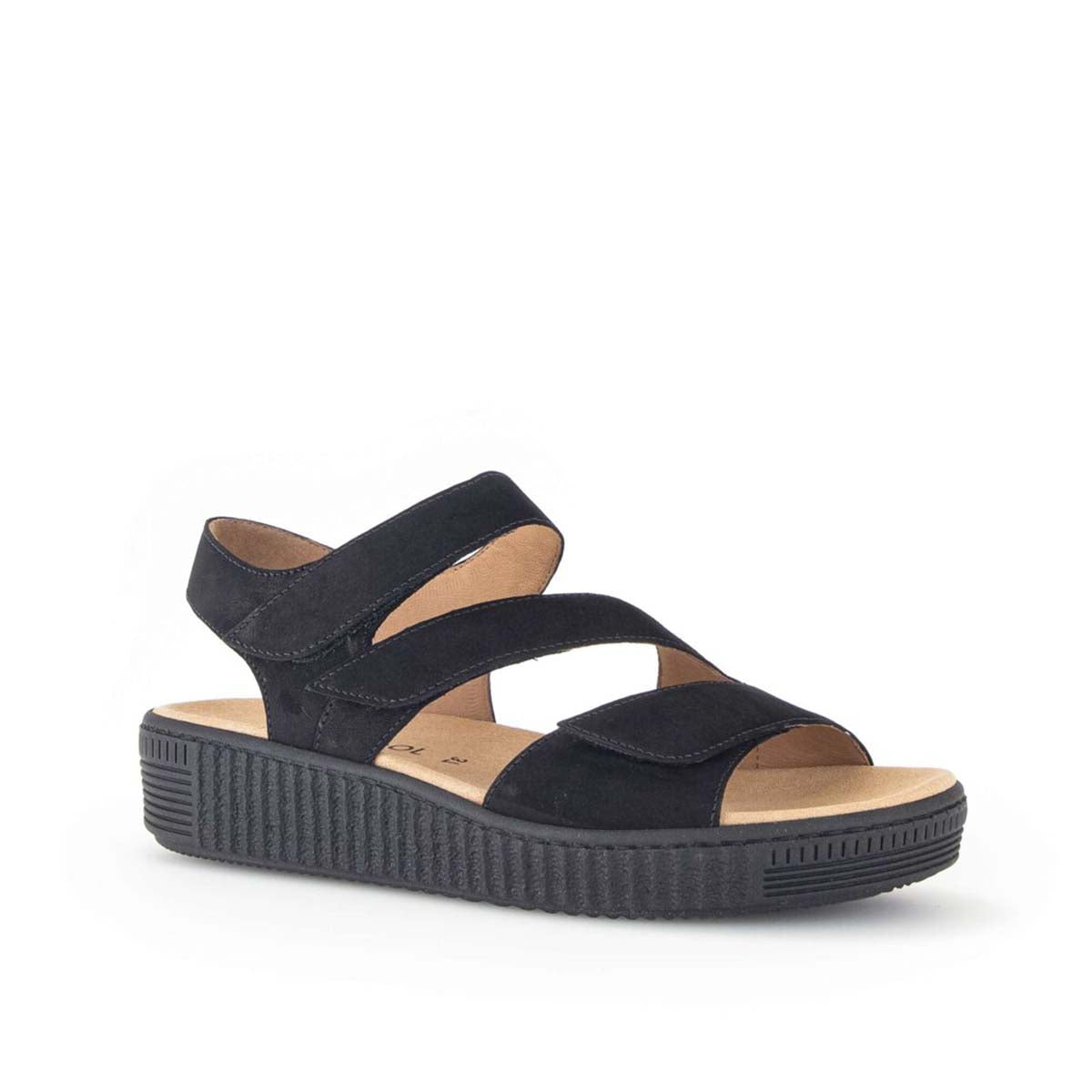 Gabor black platform sandal סנדלי נשים גאבור