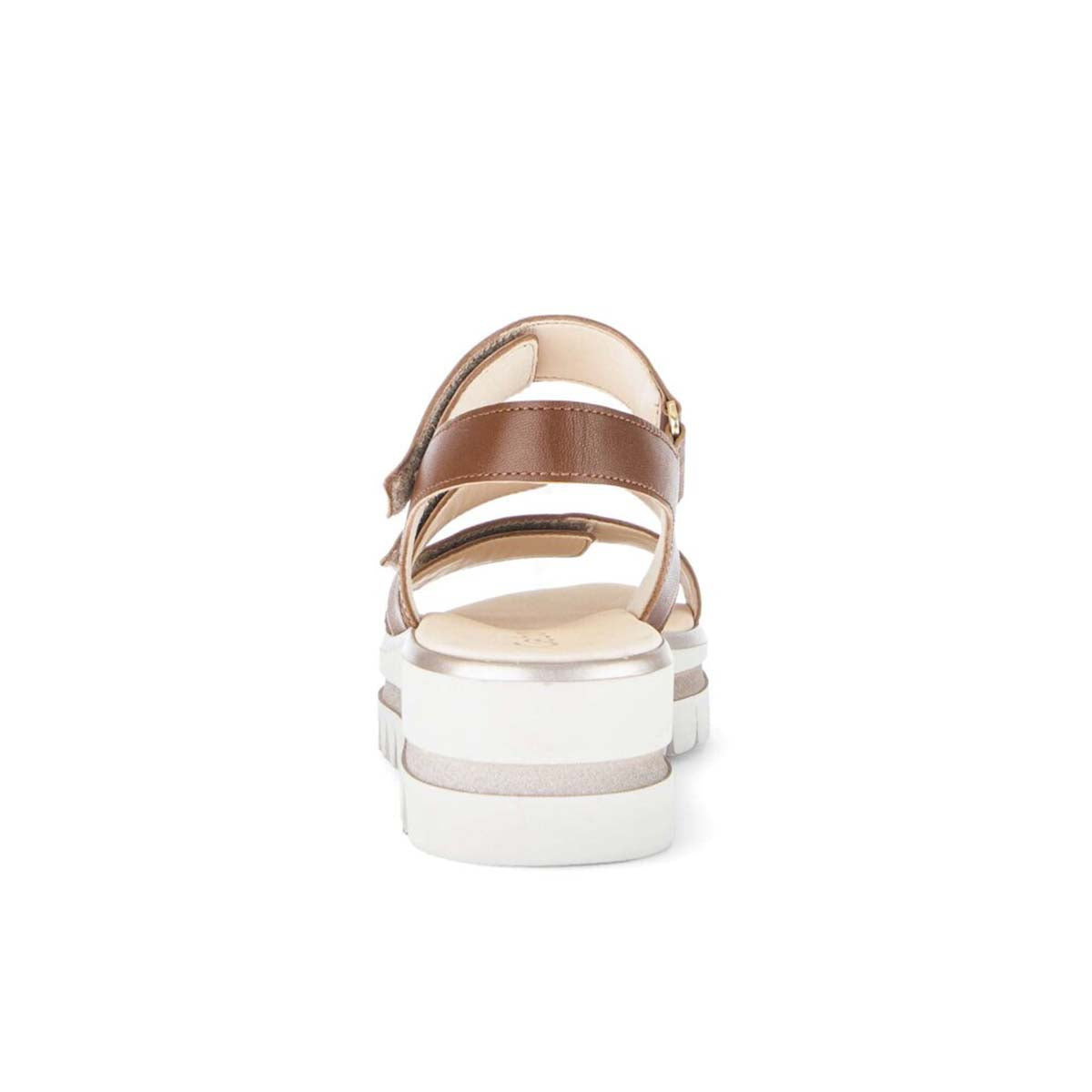Gabor Brown Cognac platform sandal סנדלי נשים גאבור