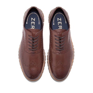 Cole Haan Zerogrand Remastered Wingtip Oxford Dark Chocolate Irish Coffee סניקרס קול האן לגברים