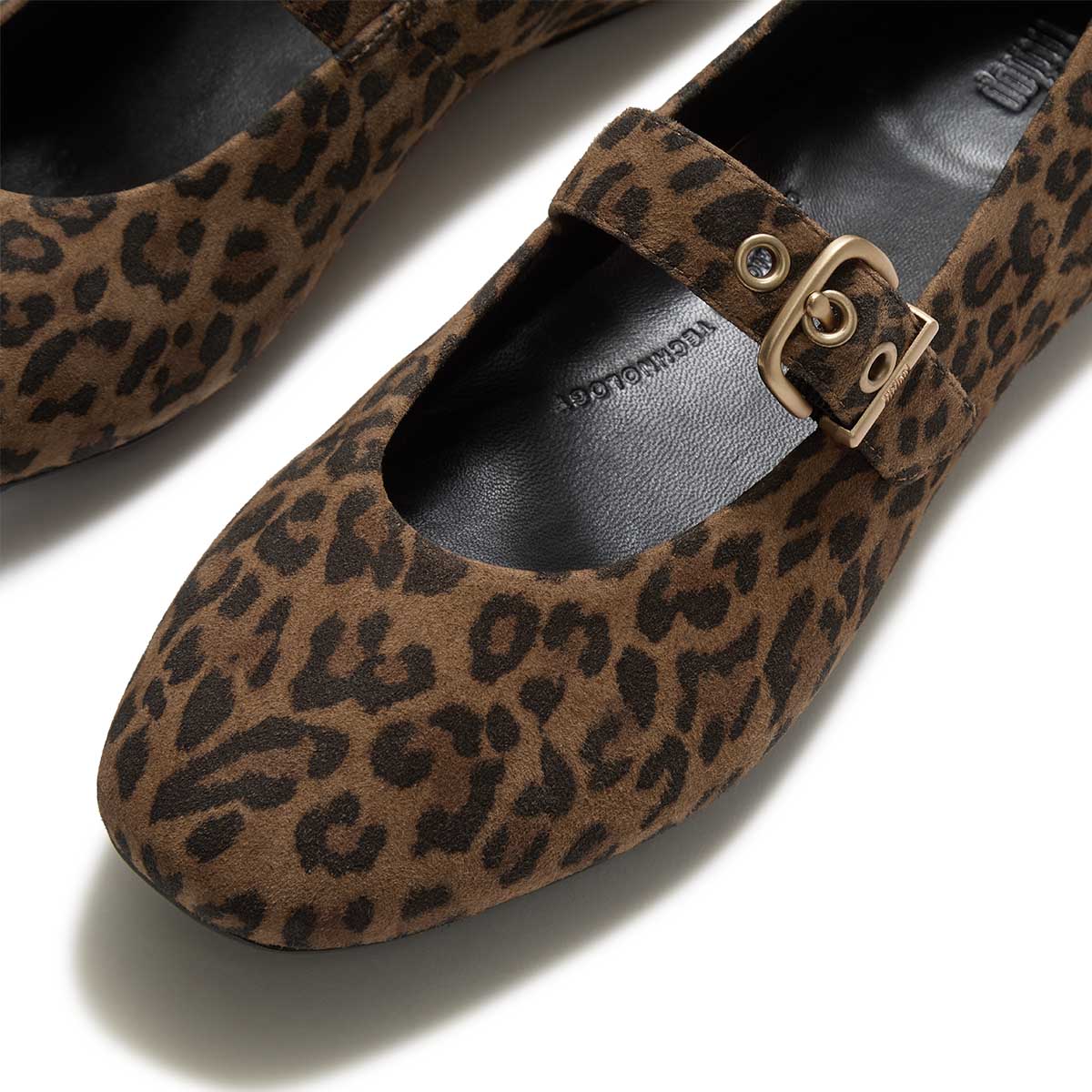 Fit Flop Delicato Mary Jane Tan Black נעלי פיט פלופ לנשים