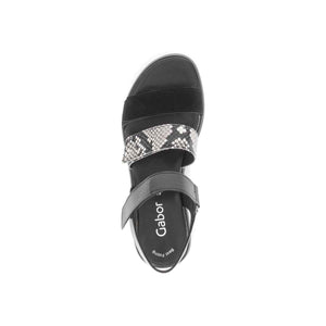 Gabor black platform sandal סנדלי גאבור לנשים