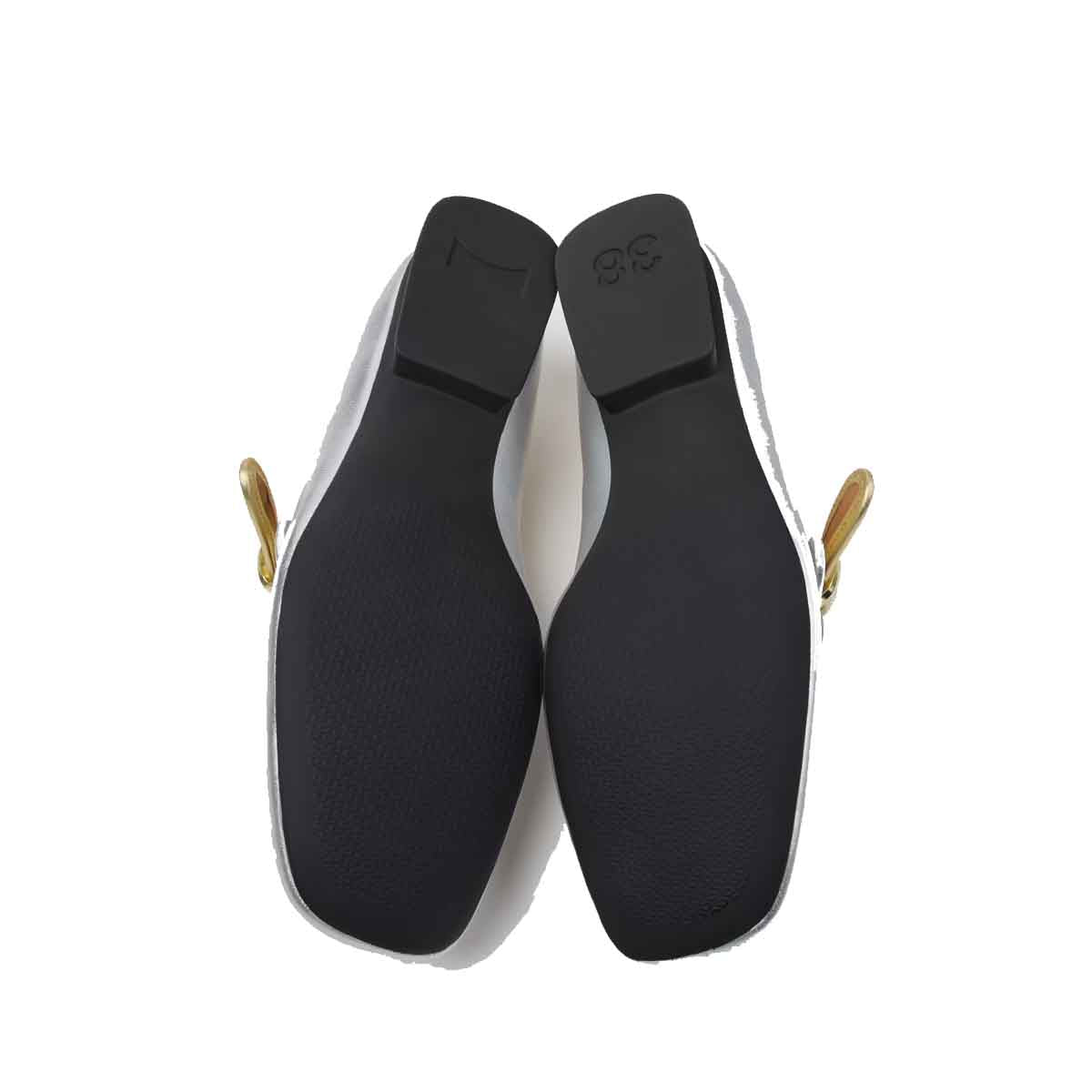 Camper Casi Myra Silver Gold Leather Ballerinas for Women נעלי בלרינה קמפר לנשים