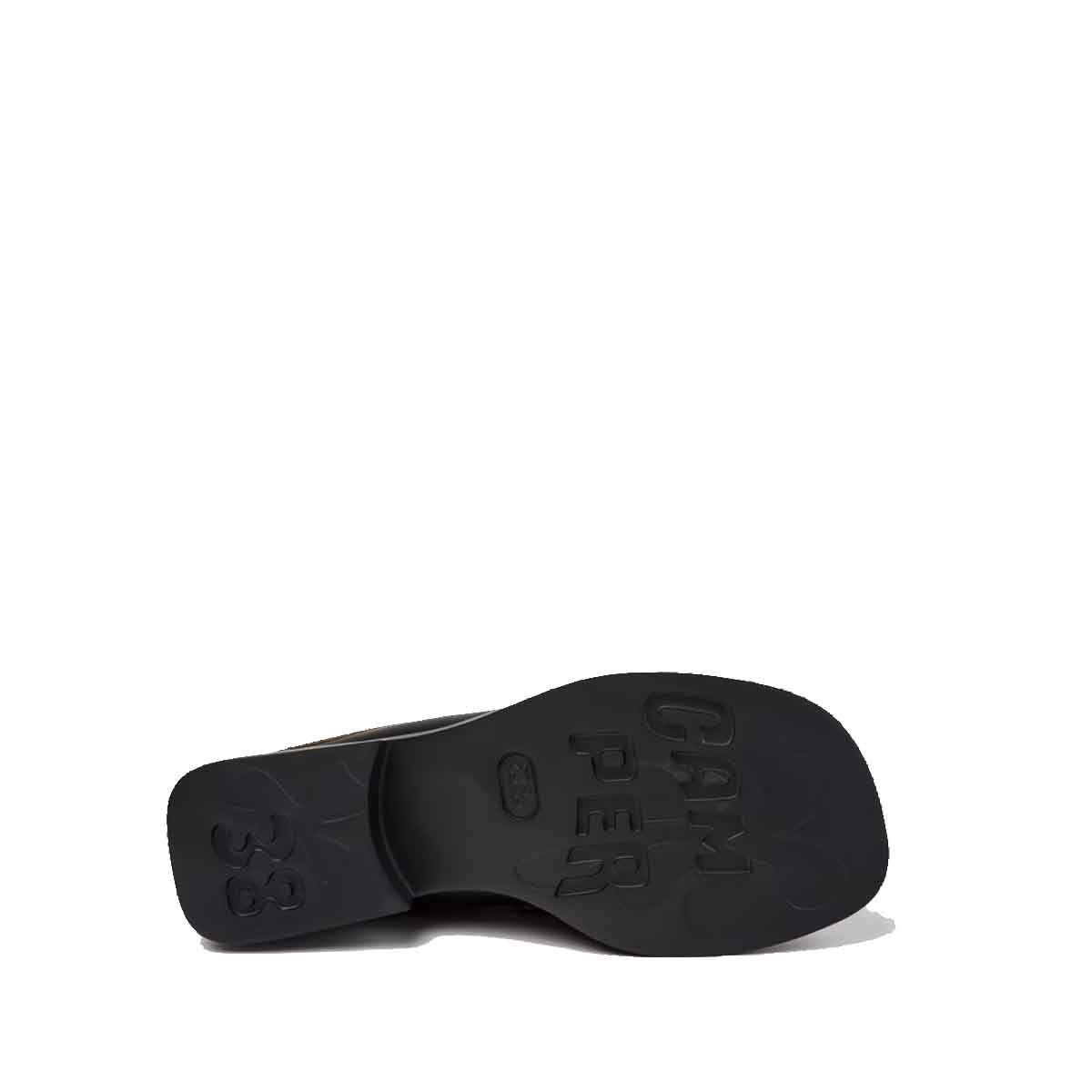 Camper Twins Black Leather Moccasins for Women מוקסין קמפר לנשים כפכפי נשים