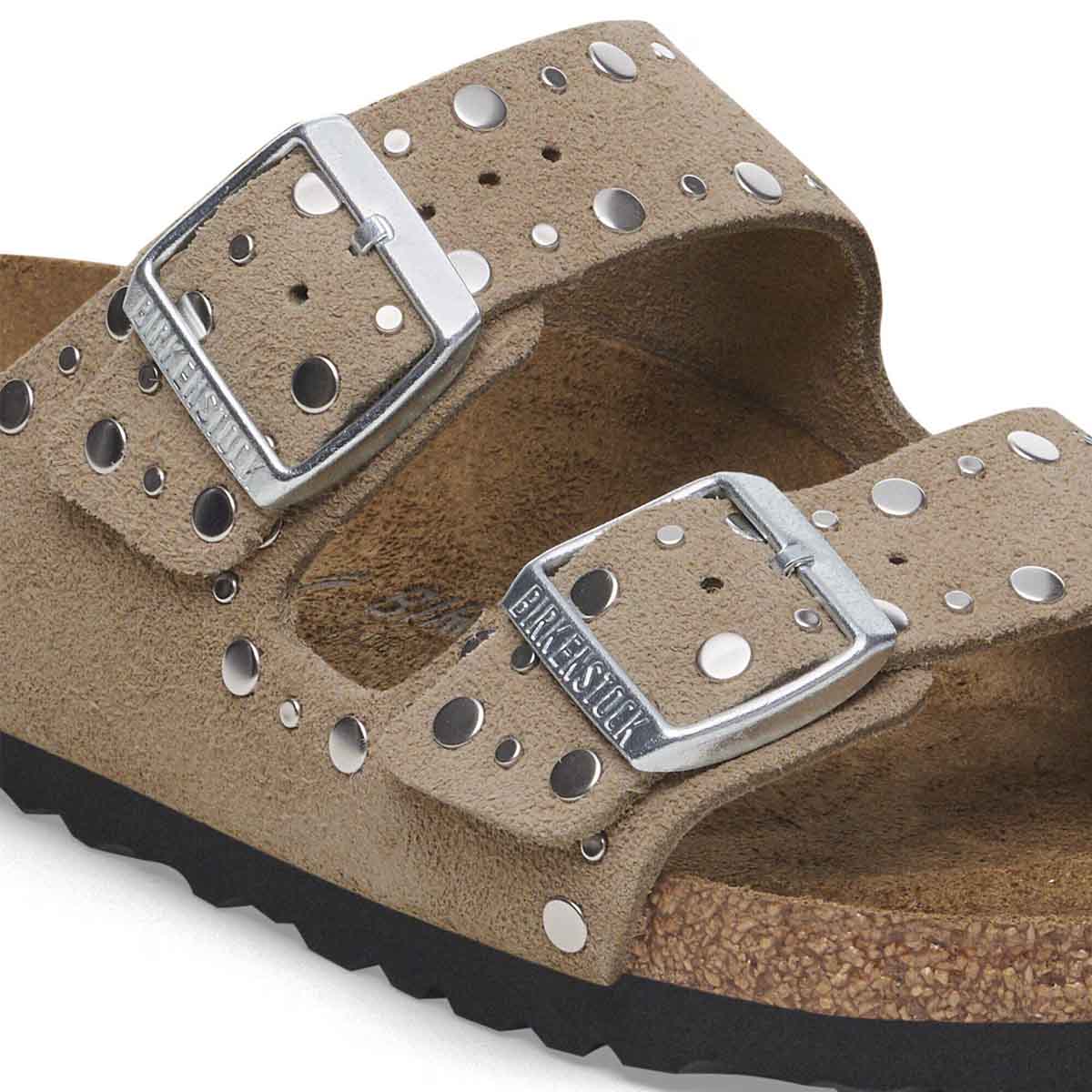 Birkenstock Arizona Rivet Border Taupe כפכפי בירקנשטוק אריזונה טיופ