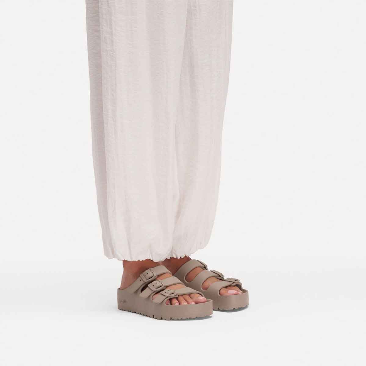 Birkenstock Florida III EVA PAP Flex Platform Gray Taupe כפכפי בירקנשטוק פלורידה פלטפורם לנשים