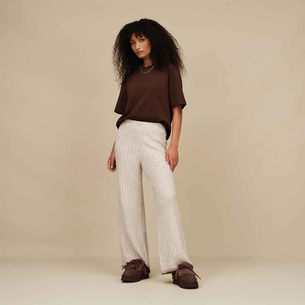 UGG Disquette Heritage Burnt Cedar כפכפי נשים חום