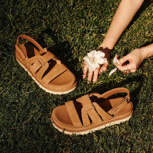 UGG Goldenstar Gleam Chestnut סנדלי נשים גולדנסטאר חום