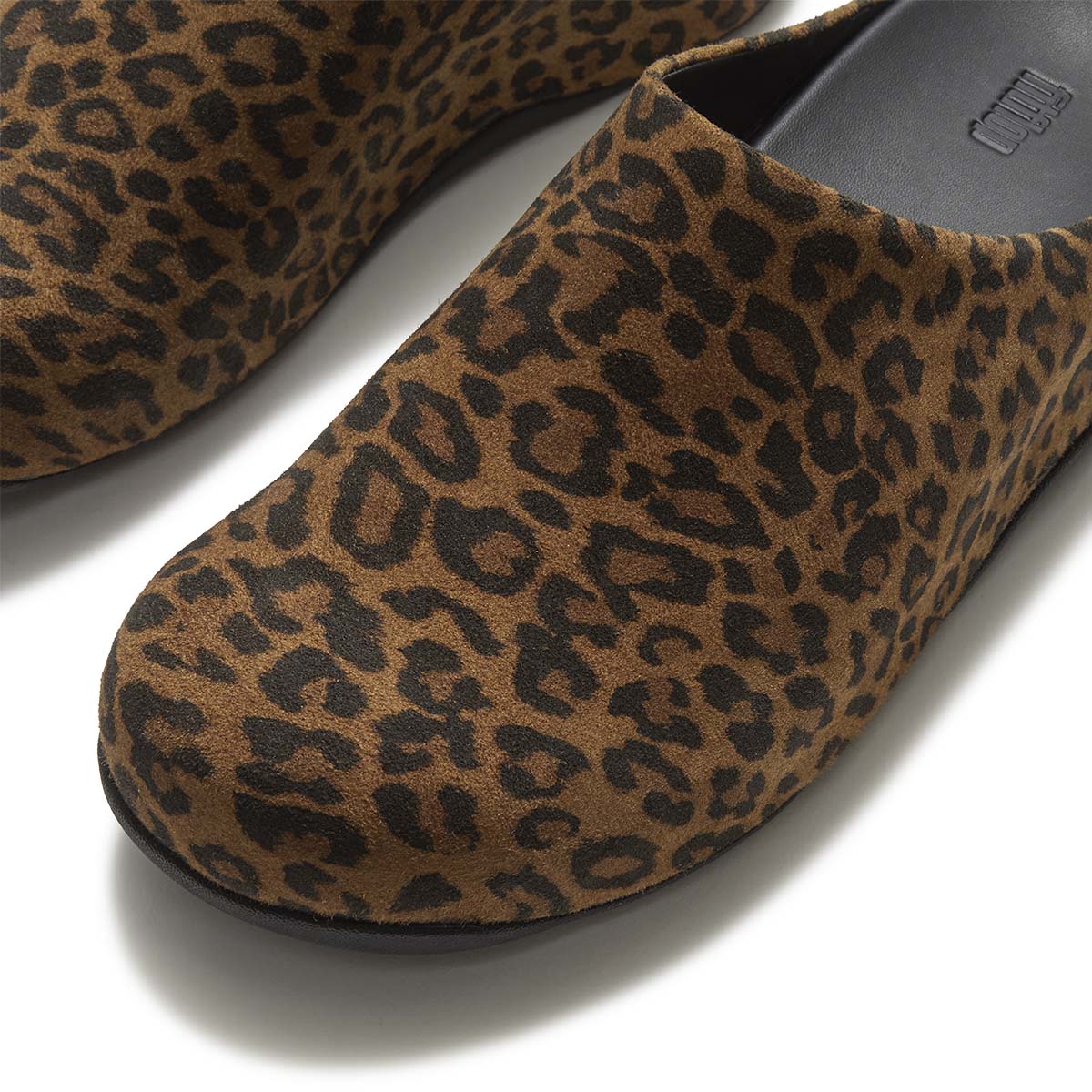 Fit Flop Shuv Leopard Print - Tan Black כפכפי פיט פלופ לנשים