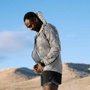 Asics Limited Series Wind Breaker Jacket Men Black Cream ג'קט ריצה לגברים