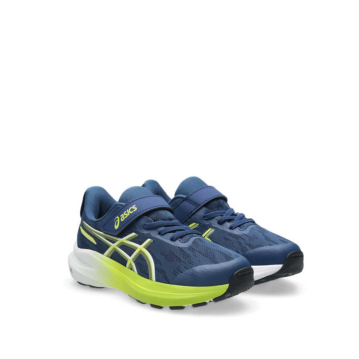 Asics GT 1000 14 PS Kids Independence Blue Neon Lime נעלי ריצה לילדים