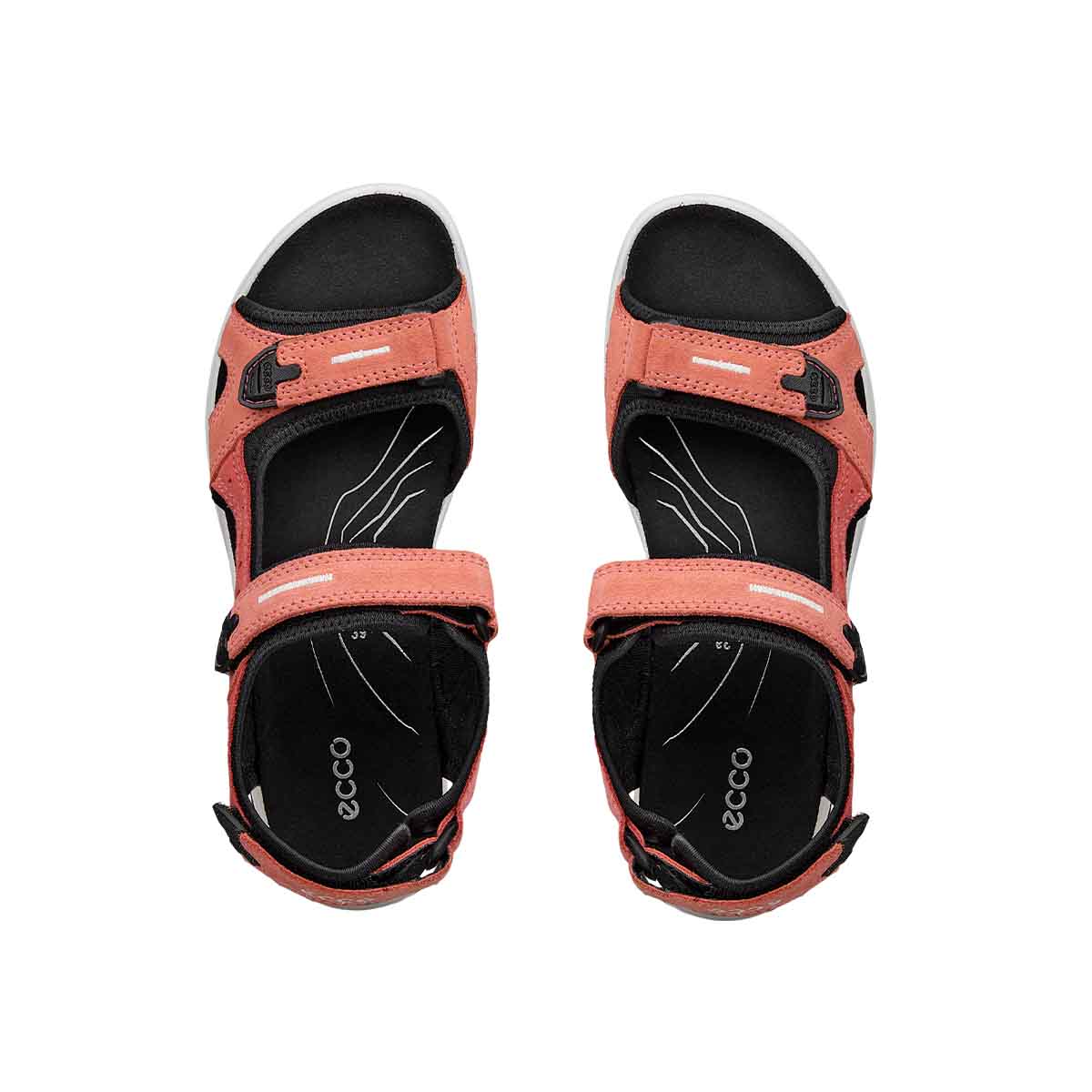 Ecco Offroad Orange Burnt Coal Spiced Coral סנדלי אקו אופרוד כתום לנשים