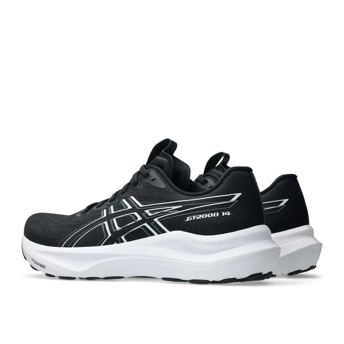 Asics GT 2000 14 Men 2E Black White נעלי ריצה רחבות לגברים