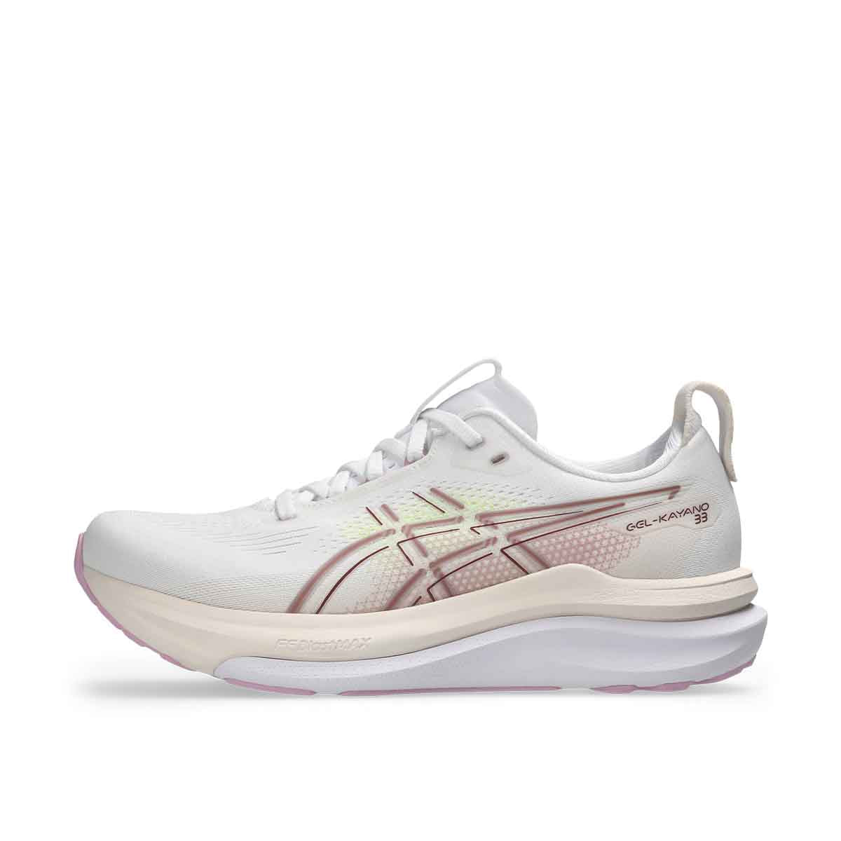 Asics Gel Kayano 33 Women White Hazy Lilac נעלי ריצה ג`ל קיאנו 33 לנשים