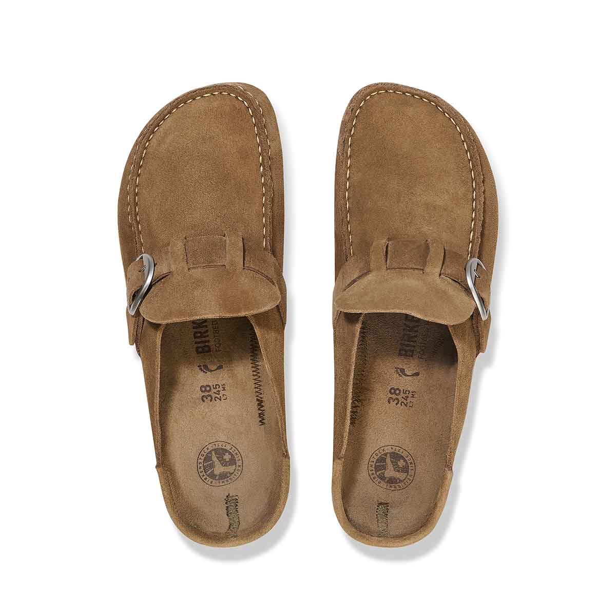 Birkenstock Buckley Gray Taupe כפכפי מוקסין באקלי טיופ
