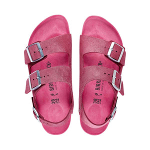 Birkenstock Milano Suede Shimmering Fuchsia סנדלי בירקנשטוק מילאנו לנשים
