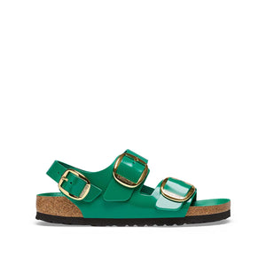 Birkenstock Milano Big Buckle High Shine Green סנדלי בירקנשטוק מילאנו לנשים