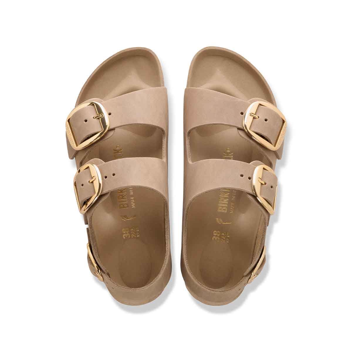Birkenstock Milano Big Buckle Tabacco Brown סנדלי בירקנשטוק מילאנו לנשים