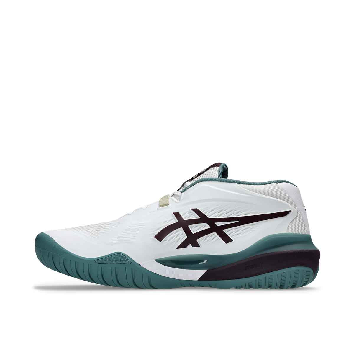 Asics Gel Resolution X Men White Dark Aubergine נעלי טניס ג`ל רזולושיין לגברים