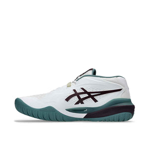 Asics Gel Resolution X Men White Dark Aubergine נעלי טניס ג`ל רזולושיין לגברים
