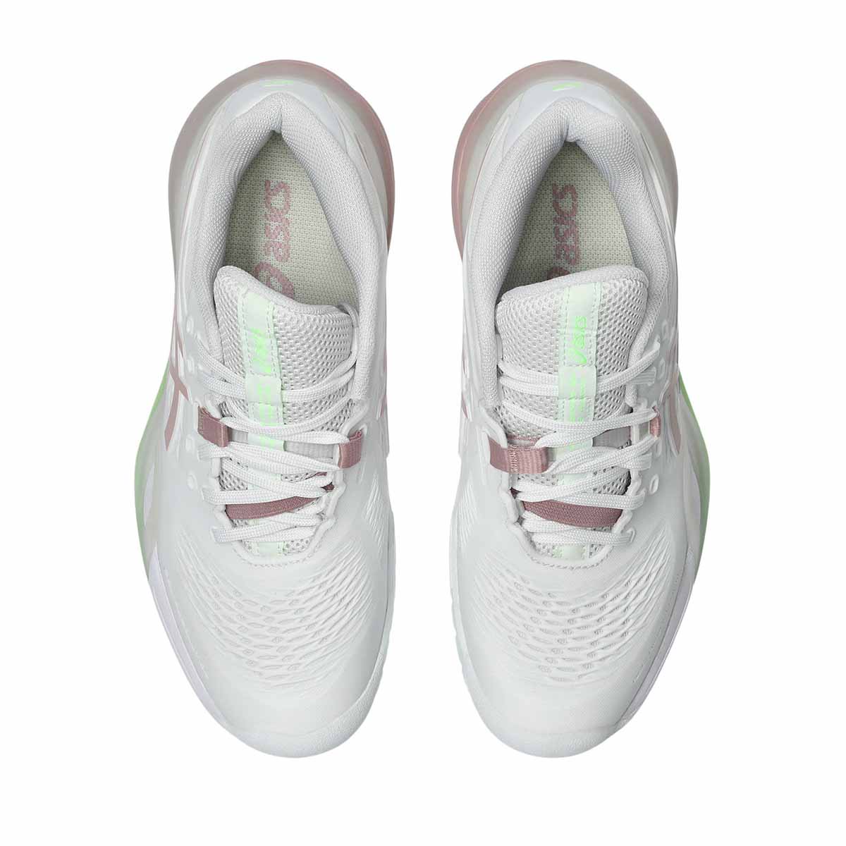 Asics Gel Resolution X Women White Morganite נעלי טניסג`ל רזולושיין לנשים