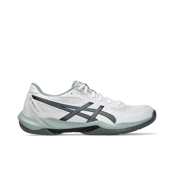 Asics Gel Rocket 12 Men White Steel Grey נעלי כדורעף ג`ל רוקט 12 לגברים