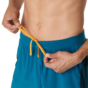 Asics Road 5In Short Men Tranquil Teal Dark Teal Yamabuki מכנסי ריצה לגברים