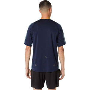 Asics Fujitrail Elite SS Top Men Midnight Ironclad חולצת ריצה לגברים