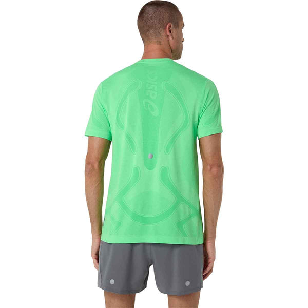 Asics Road Seamless SS Top Men Vital Green Illuminate Green חולצת ריצה לגברים