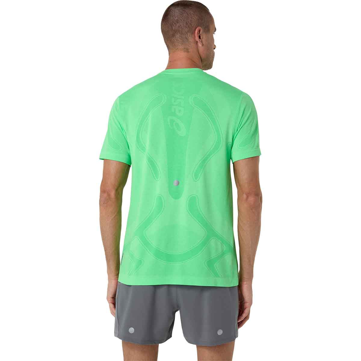 Asics Road Seamless SS Top Men Vital Green Illuminate Green חולצת ריצה לגברים