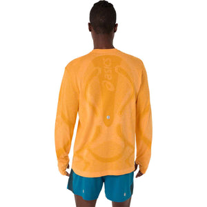 Asics Road Seamless LS Top Men Yamabuki חולצת ריצה ארוכה לגברים