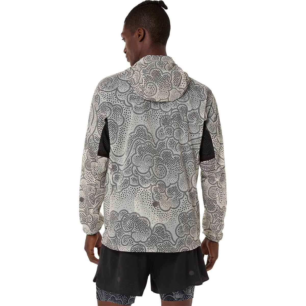 Asics Limited Series Wind Breaker Jacket Men Black Cream ג'קט ריצה לגברים
