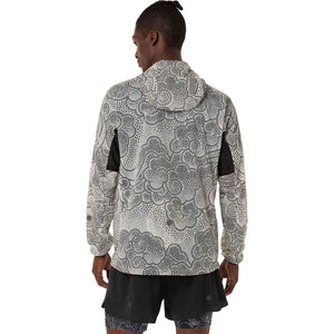 Asics Limited Series Wind Breaker Jacket Men Black Cream ג'קט ריצה לגברים