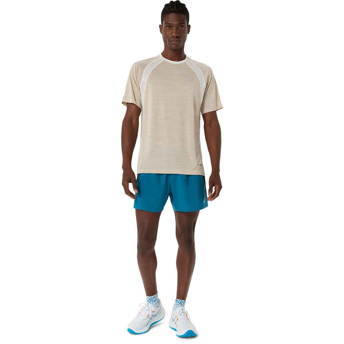 Asics Road SS Top Men Cream חולצת ריצה לגברים