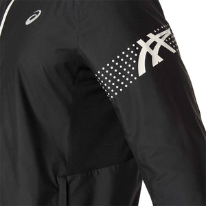 Asics Icon Jacket Men Performance Black Cream ג'קט ריצה אסיקס לגברים
