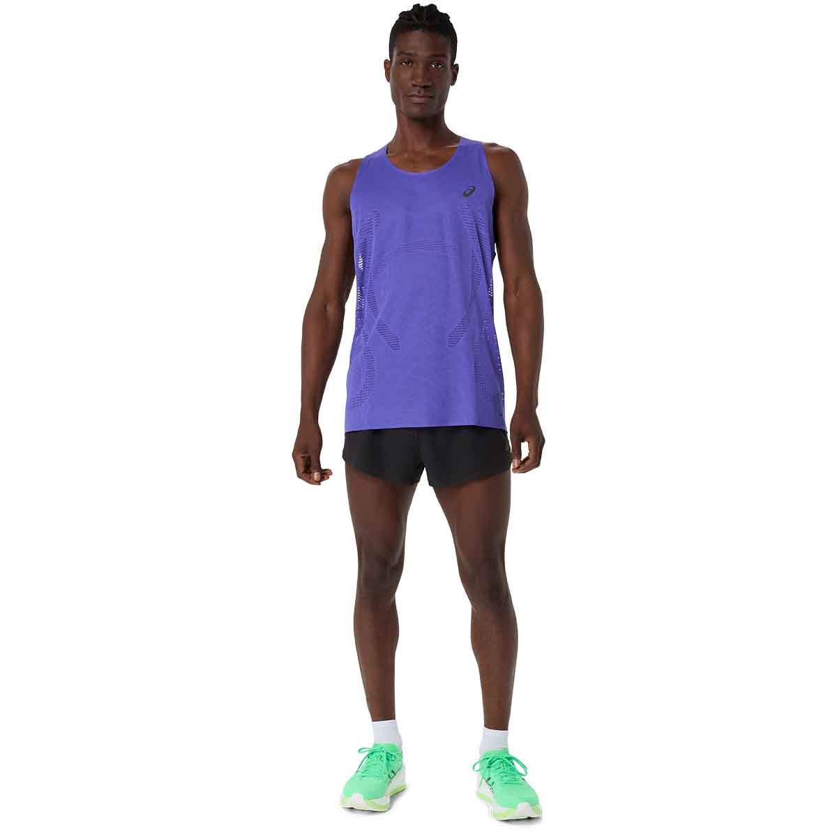 Asics Metarun Singlet Men Cobalt Burst גופיית ריצה לגברים