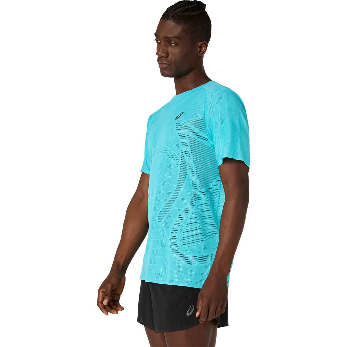 Asics Metarun SS Top Men Energy Aqua חולצת ריצה לגברים
