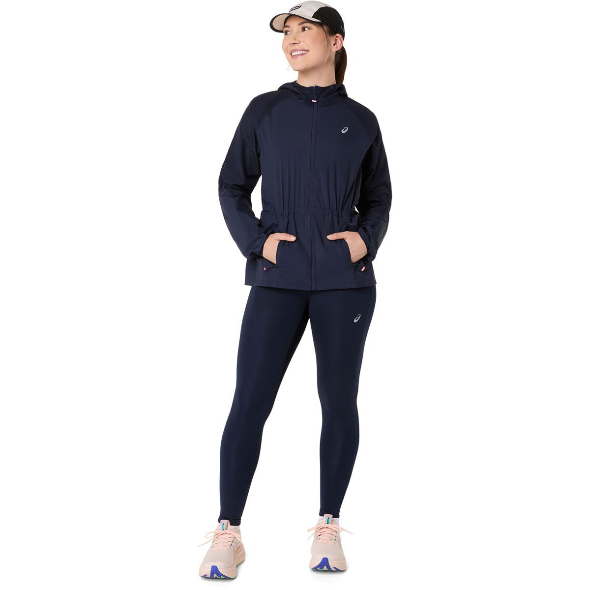 Asics Road Packable Jacket Women Midnight ג'קט ריצה מתקפל לנשים