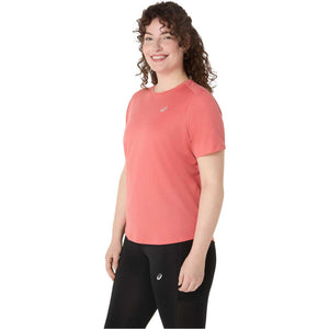 Asics Core SS Top Women Dark Pink Clay חולצת ריצה לנשים